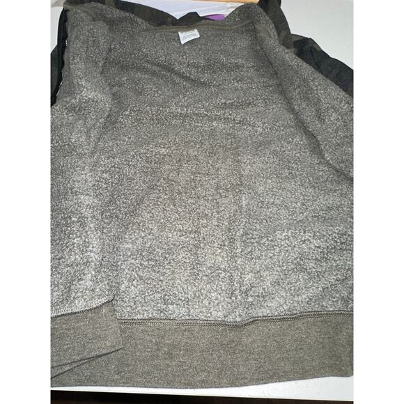 Pink Victorias Secret Hoodie Full Zip Green Camouflage Pink Logo M Crop Fitted - Picture 6 of 9